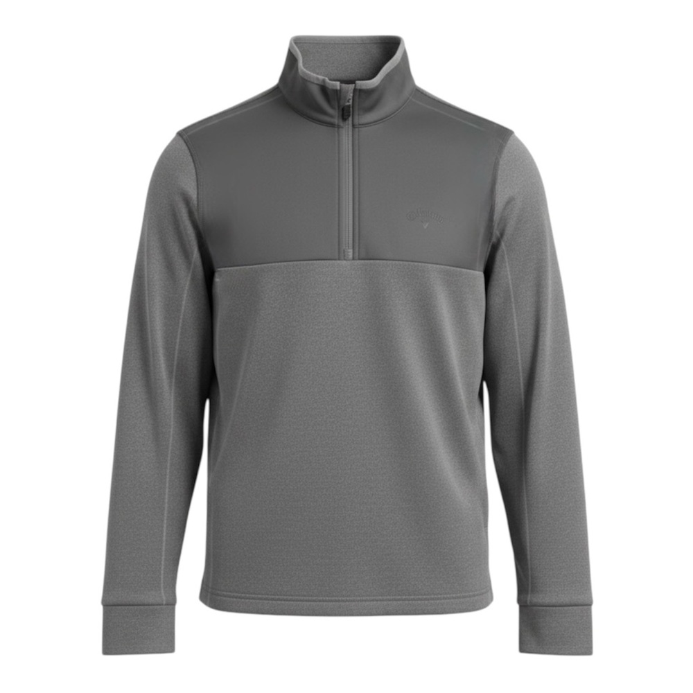 Callaway Golf Men’s Gray Performance Tech Fleece Quarter Zip Pullover Size Small